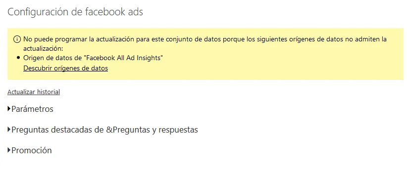 Error programar actualización